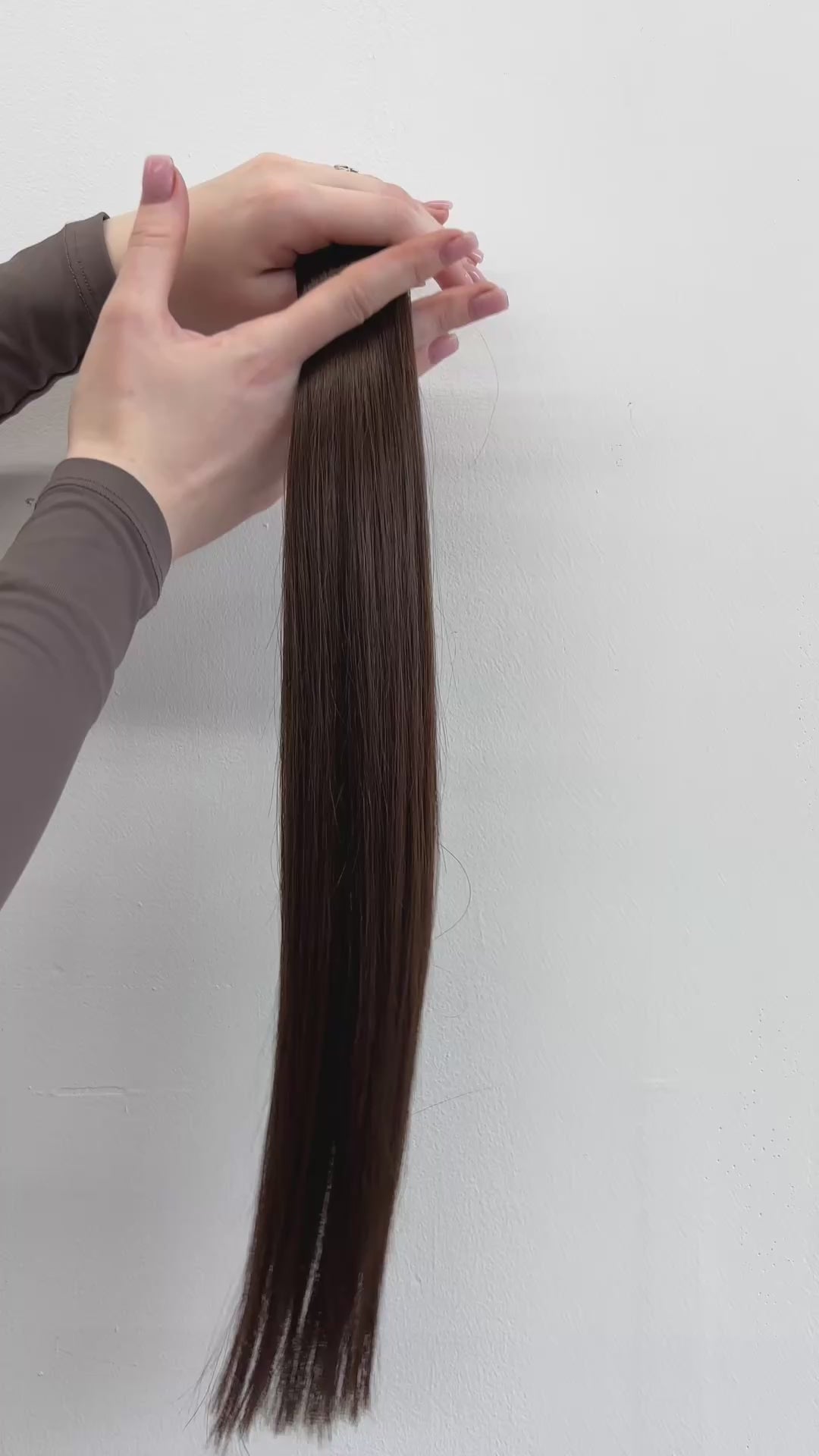 Invisible Tape Extensions: Medium Brown #4